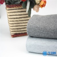 240g麻灰小毛圈布 涤棉春秋运动服针织卫衣面料 鱼鳞毛圈卫衣布料