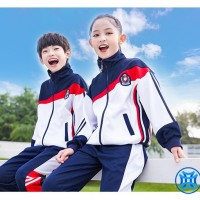 2021秋季新款幼儿园园服 中小学校服班服套装 儿童拼色运动服两件套
